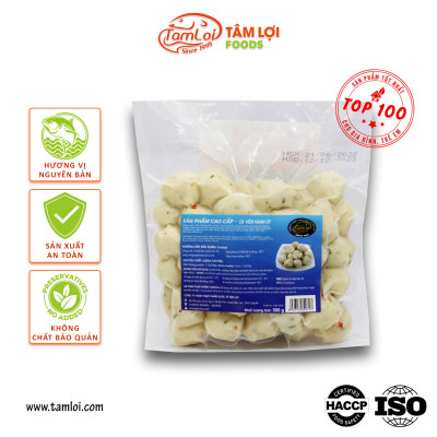 [GIAO NHANH 2H] Viên thả lẩu - Cá viên hành ớt Tâm Lợi 500 gram, loại cao cấp