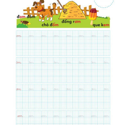 Vở Luyện Viết Hạ Cỡ Chữ Chữ Ô Li Nhỏ - Quyển 3: Vần (MEGA)