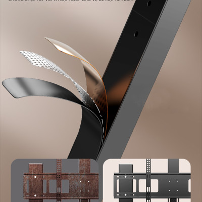 Giá treo tivi di động khung thép không gỉ phù hợp nhiều loại tivi có kệ để đồ thương hiệu IGA - GM173