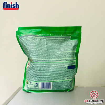 Viên rửa chén bát Finish Powerball Eco 0% - Túi 40 viên 