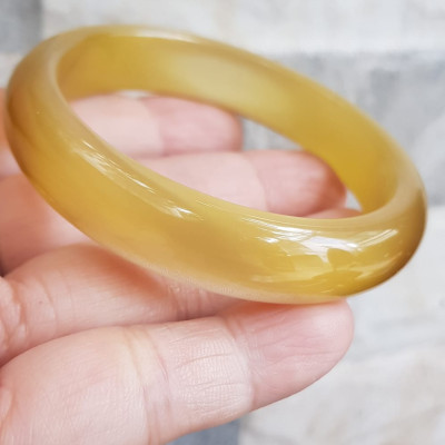 Vòng Nữ Bản Hẹ Mát mèo Vàng nhẹ Ni 53mm x Cao 7mm x dầy 7mm Nữ 50kg - 55kg Hợp nữ mệnh thổ mệnh kim mệnh thuỷ ạ