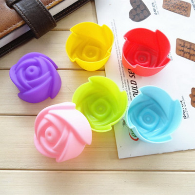 Bộ 10 khuôn silicon làm bánh, rau câu, bánh bông lan, bánh da lợn hoa hồng 3 lớp – Mã số 1130