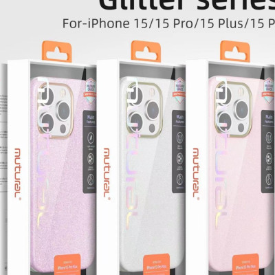 Ốp lưng kim tuyến lấp lánh đổi màu cho iPhone 15 Pro Max Mutural Ultra Hybrid Zero One Magfit - Hàng chính hãng