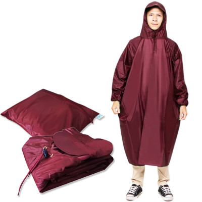 Áo Mưa kín người Không Xẻ Tà Vải Dù Hàng Cao Cấp Chống Thấm Cực Tốt, Áo Mưa Đi Xe Máy