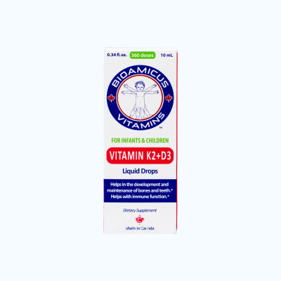 Dung dịch Biomicus For Infants And Children Vitamin K2 And D3 hỗ trợ tốt cho xương, răng của bé (10ml)