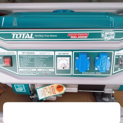 MÁY PHÁT ĐIỆN ĐỘNG CƠ XĂNG 3.0KVA TOTAL TP130005 - HÀNG CHÍNH HÃNG