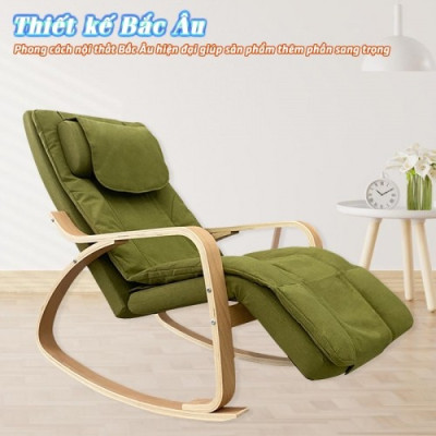 Ghế Massage Toàn Thân Nikio NK-155 - Kỹ Thuật Mát Xa Shiatsu Nhật Bản, Xoa Bóp Chuyên Sâu, Công Nghệ Rung Tần Số Cao Kết Hợp Nhiệt Hồng Ngoại Tân Tiến - Ghế Bập Bênh Thư Giãn, Giảm Stress Tại Nhà - Cải Thiện Sức Khỏe Và Chất Lượng Giấc Ngủ