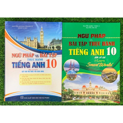 Combo  Ngữ pháp và bài tập thực hành tiếng anh 10 (2 cuốn) (HA-MK)