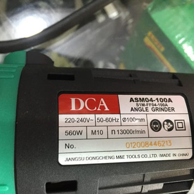 MÁY MÀI GÓC 100MM 560W DCA ASM04-100A - HÀNG CHÍNH HÃNG
