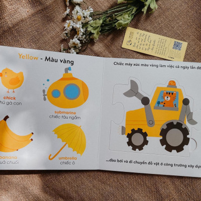 Chuyến Xe Buýt Sắc Màu -  Bộ sách đồ chơi -Giúp Bé Phát Triển Từ Vựng Và Nhận Biết Màu Sắc