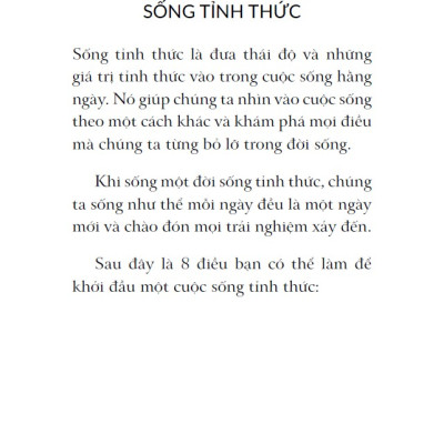Bí Quyết Sống Tỉnh Thức Trong 8 Ngày _FN