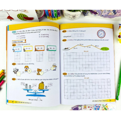 Sách - Combo Đề Kiểm Tra Toán 2 - Học kì 1 + 2 - Kết Nối