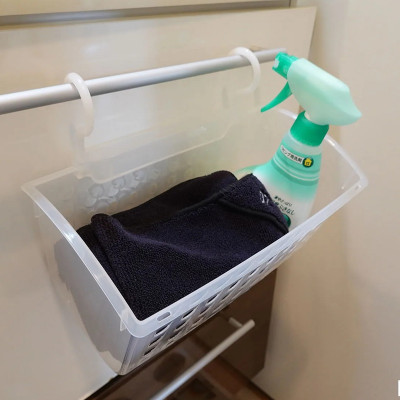 Giỏ nhựa có móc treo tiện tích Sanada Seiko, làm từ nhựa PP cao cấp dẻo, bền và chắc chắn - nội địa Nhật Bản 