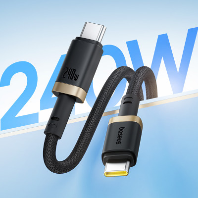 Cáp Sạc Nhanh C to C Baseus Dura Series 240W (48V/5A, 480Mbps)- Hàng Chính Hãng