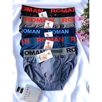 Combo 5 quần lót nam,Sịp nam cao cấp (ROMAN,HEROMAN,TONNY) 5 màu,lưng thun 4cm,thun lạnh cực mát.