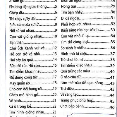 Sân Chơi Trí Tuệ Cho Trẻ - Rèn Luyện Tư Duy Não Trái + Phát Triển Sáng Tạo Não Phải - Dành Cho Bé 3-4 Tuổi - Tập 2