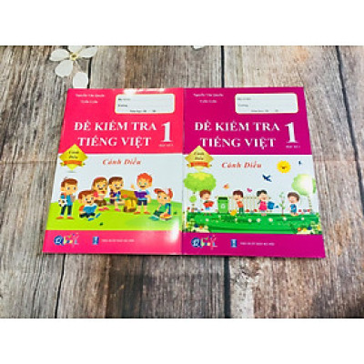 Combo- Đề Kiểm Tra Tiếng Việt 1 - Tập 1+2 - Cánh Diều