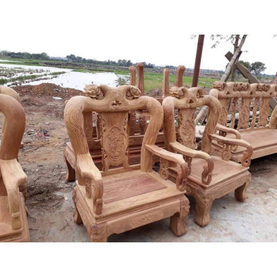 Bộ bàn ghế minh quốc hồng gỗ hương vân