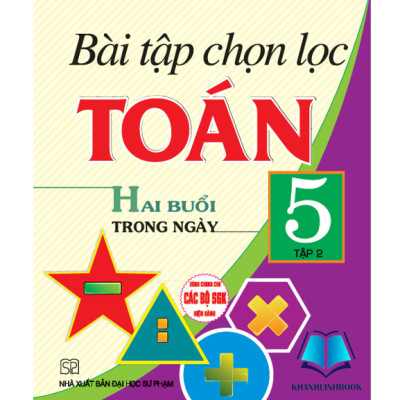 Sách - Combo Bài tập chọn lọc toán 5 - tập 1 + 2 - hai buổi trong ngày (dung chùng cho các bộ sgk hiện hành) (HA)