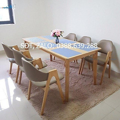 (Hàng Xuất Khẩu) Bộ bàn ăn 4 ghế và 6 ghế