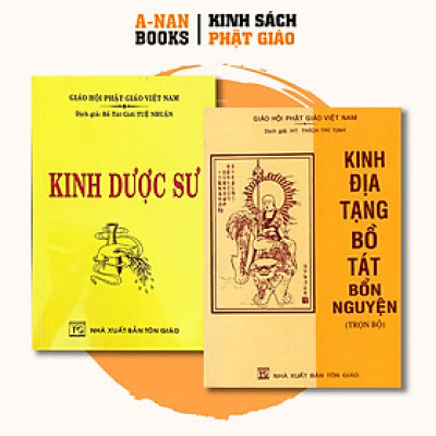 Sách - Combo Kinh Địa Tạng Bồ Tát Bổn Nguyện Trọn Bộ (Bìa Mềm) và Kinh Dược Sư Bổn Nguyện Công Đức - Tuệ Nhuận