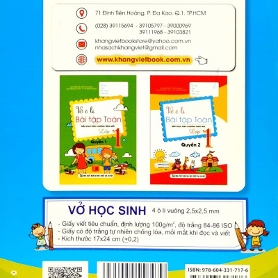 Vở Ô Li Bài Tập Toán 2 - Quyển 1 (Biên Soạn Theo Chương Trinh Mới)