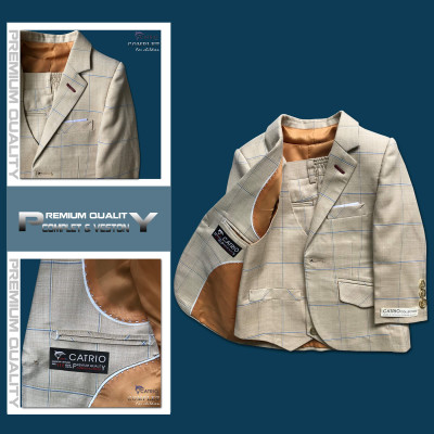 BỘ VEST BÉ TRAI CATRIO PCT E20 TỪ 2 TUỔI ĐẾN 7 TUỔI (11KG ĐẾN 27KG) THUỘC BST QUẦN ÁO COMPLET VESTON TRẺ EM CATRIO MÙA THU ĐÔNG 2021