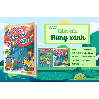 Sách trò chơi bóc dán - Cảm xúc Côn trùng - Sách bóc dán sticker cho bé