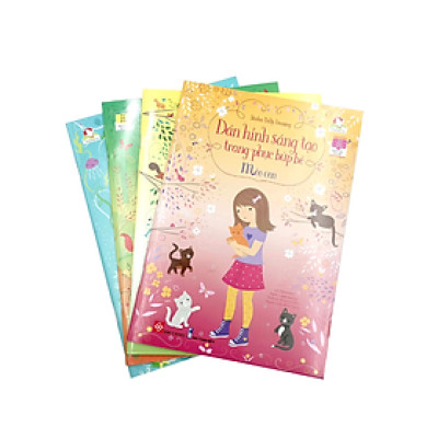 Combo 1- 4 Tập: Sticker Dolly Dressing - Dán Hình Sáng Tạo Trang Phục Búp Bê