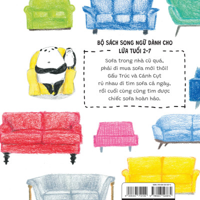 Sách Thiếu Nhi Song Ngữ | Chiếc Sofa Hoàn Hảo - The Perfect Sofa | Sách Song Ngữ Cho Bé | Sanhobooks.
