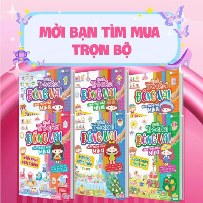 Sách - Trò Chơi Đóng Vai Công Chúa Nhỏ Mika - Căn Phòng Công Chúa - Bóc Dán 80+ Sticker Đa Dạng Cho Bé Gái - Megabook