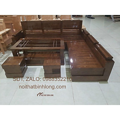 Bàn ghế gỗ sồi xám