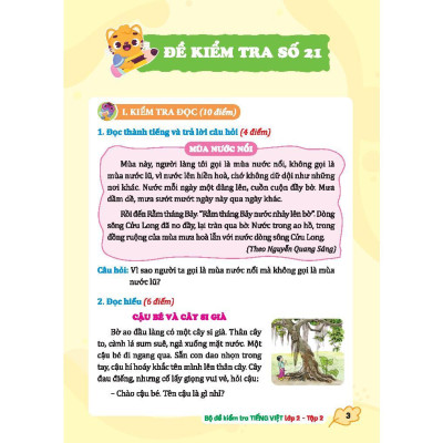 Sách - Bộ Đề Kiểm Tra Tiếng Việt Lớp 2 - Tập 2 - Minh Thắng
