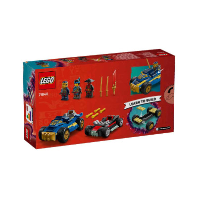 LEGO NINJAGO 71840 Đồ Chơi Lắp Ráp Rogue Vs. Drix: Trận Chiến Siêu Xe (111 chi tiết)