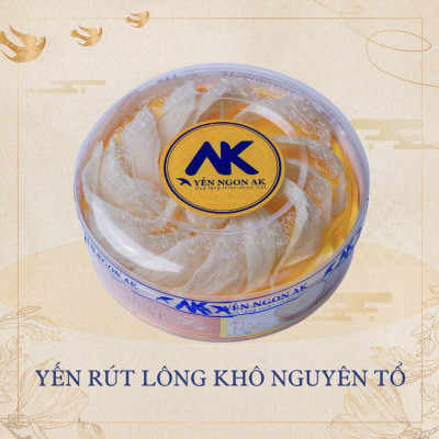 [Hàng chính hãng] Yến rút lông khô nguyên tổ (100g/50g) - Yến sào nguyên chất  (Yến Sạch chế biến từ Tổ Yến Thô /Tổ Yến còn lông) - Yến Ngon AK