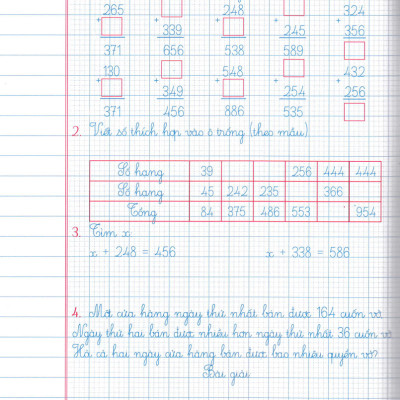 Vở ô Li Bài Tập Toán Lớp 3 Quyển 1 (Dùng Kèm SGK Chân Trời Sáng Tạo) - HA
