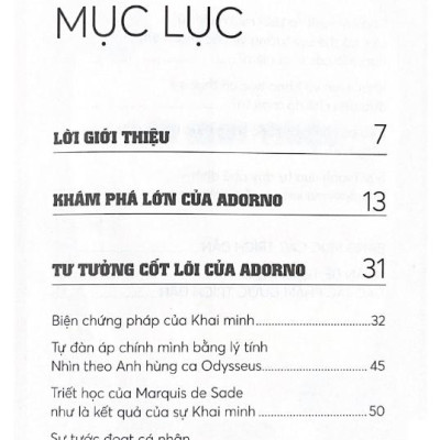 Những Nhà Tư Tưởng Lớn - Adorno Trong 60 Phút
