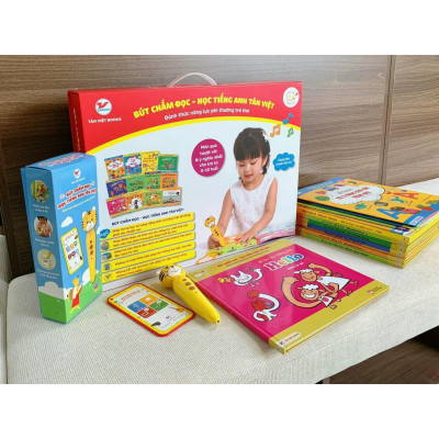 Bộ sách: Bút chấm đọc - Học tiếng Anh Tân Việt - Bản Quyền