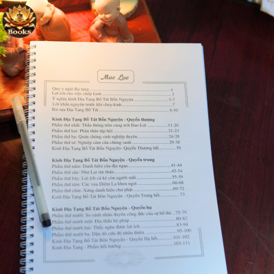 COMBO 2 Sách Chép Kinh - Kinh Địa Tạng, Dược Sư - PAI BOOKS.