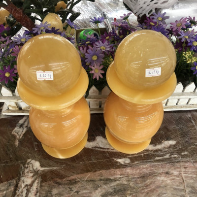 Bộ combo cặp Lục Bình Lọ Hoa kết hợp quả cầu phong thủy