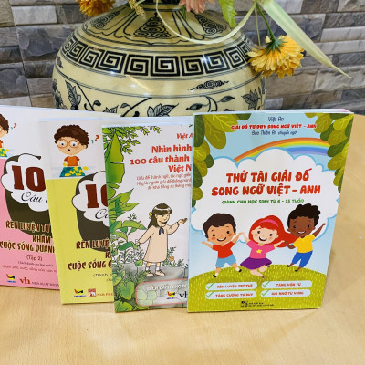 SÁCH RÈN LUYỆN TƯ DUY CHO HỌC SINH: COMBO 4 CUỐN SÁCH CÂU ĐỐ TƯ DUY (DÀNH CHO HỌC SINH TỪ 6 -15 TUỔI)
