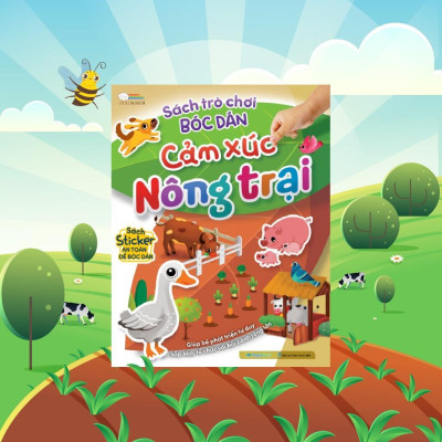 Sách - Trò Chơi Bóc Dán - Cảm Xúc Nông Trại (2 Trang Stickers) - Megabook