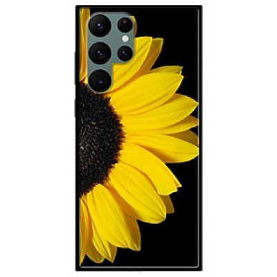 Ốp lưng dành cho Samsung Galaxy S22 - S22 Plus - S22 Ultra - mẫu Hoa Hướng Dương Nền Đen