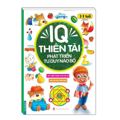 Sách - IQ Thiên Tài - Phát Triển Tư Duy Não Bộ Cho Bé - 1 - 2 Tuổi + 2 - 3 Tuổi - Combo 2 Cuốn - Minh Thắng