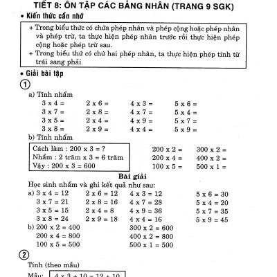 Giải Bài Tập Toán 3 Tập 1 (Tái Bản Lần 9)