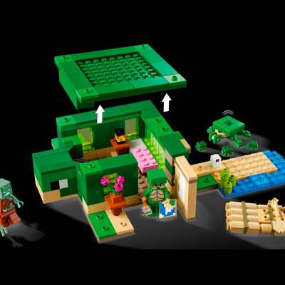 Đồ Chơi Lắp Ráp Ngôi Nhà Rùa Biển - The Turtle Beach House - Lego Minecraft 21254 (234 Mảnh Ghép)