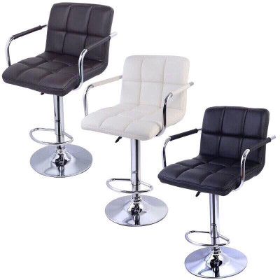 Ghế quầy bar Tundo kèm đệm da cao cấp nhiều màu lựa chọn