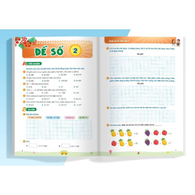 Sách - Phiếu Ôn Hè Toán Và Tiếng Việt Lớp 3 - Combo 2 Cuốn - Megabook