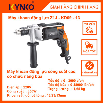 Máy khoan động lực cầm tay chính hãng Kynko J1Z- KD09 -13 # 6091 giá tốt