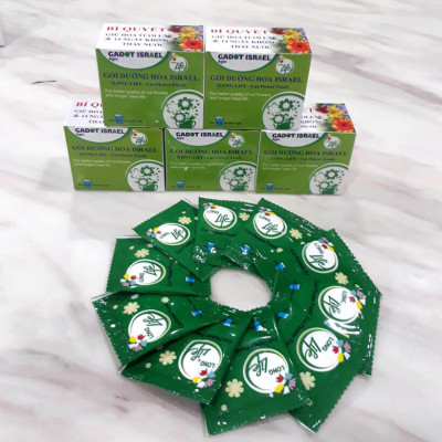 Bộ 5 hộp Chế phẩm xử lý hoa Longlife của Israel - Bảo quản hoa cắm bình tươi lâu và 14 ngày không thối nước